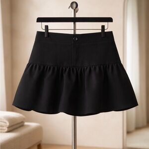 Chic Black Skater Skirt